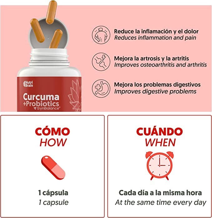 Cúrcuma con probióticos