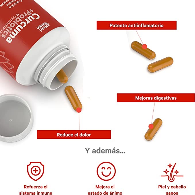 Cúrcuma con probióticos